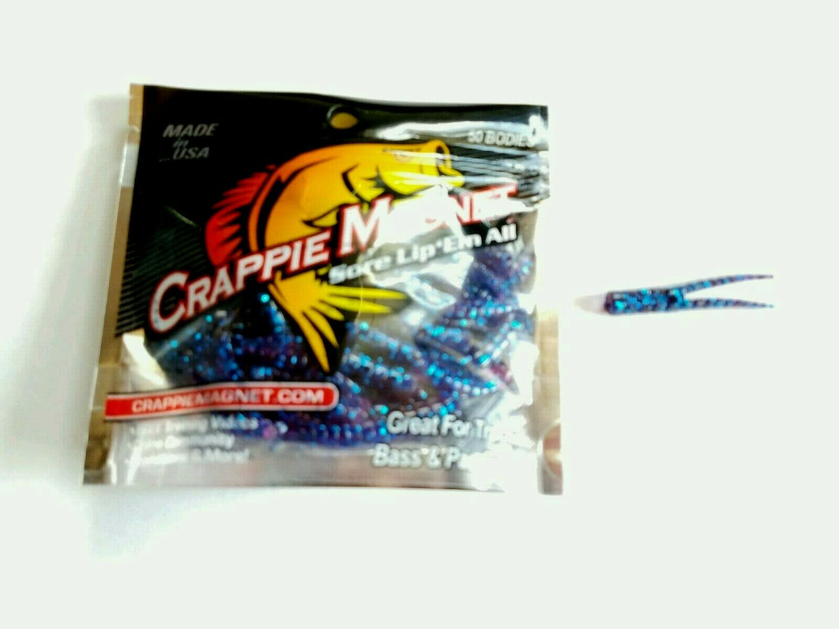 Crappie Magnet Bait Bodies - Midnight Blue 50 Pack for Fishing Lures