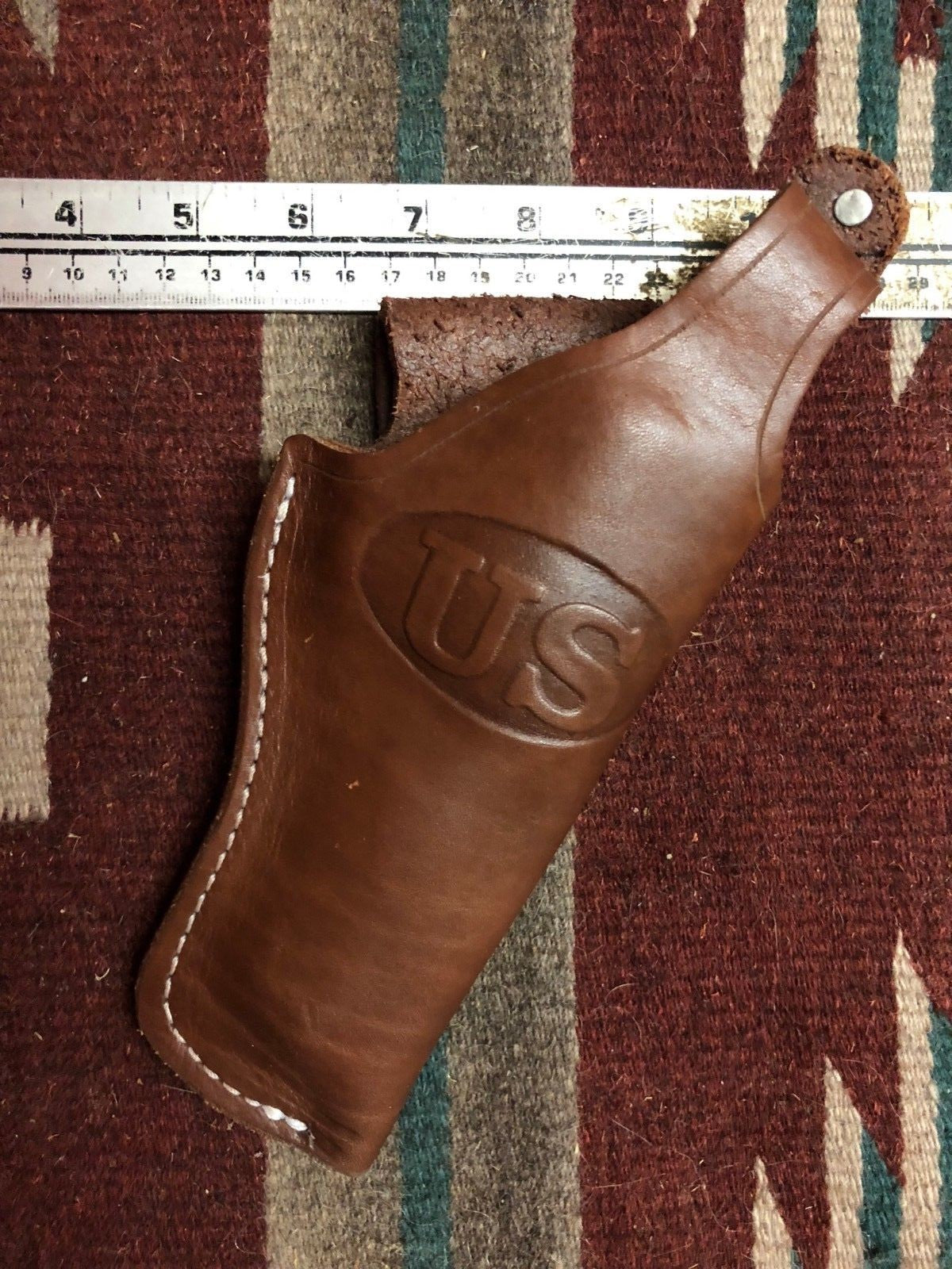 4-Inch Leather Pistol Holster Fits S&W 586 686 66 19 Taurus 627 Right Hand US Made