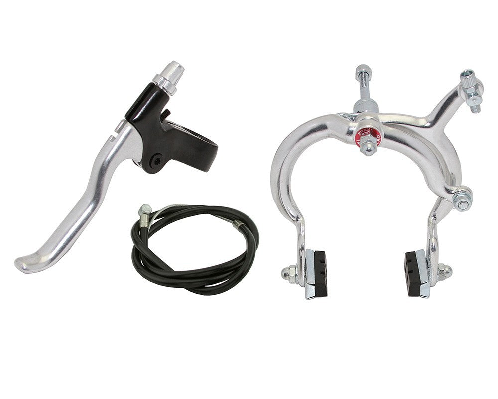 Front Bicycle Alloy Caliper Brake Silver Long Reach 78–102mm
