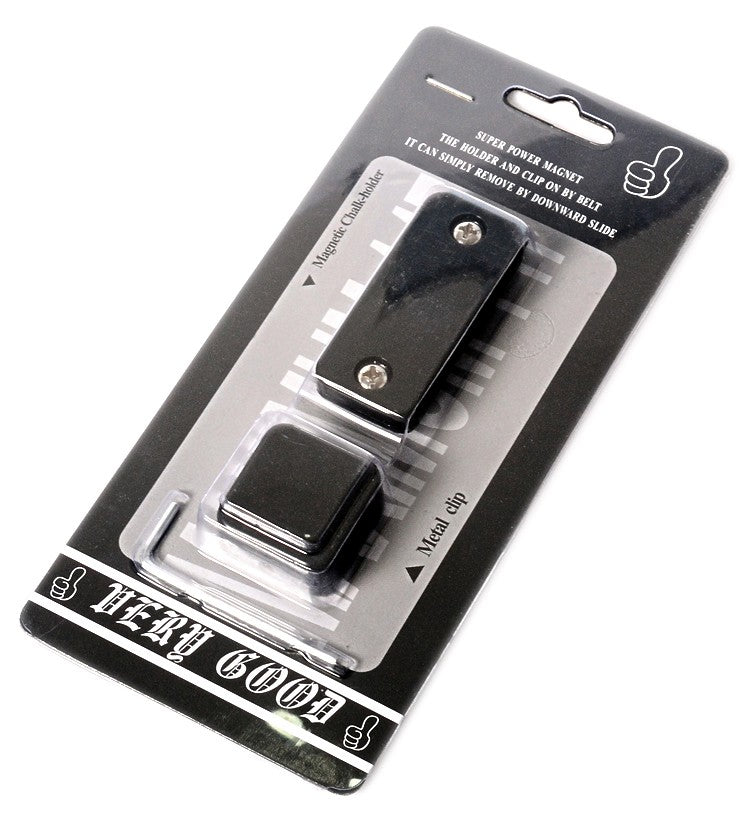 Delta Cue Magnetic Chalk Holder for Billiards - Black