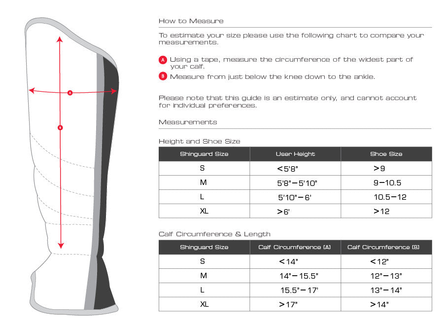 Armored Shin Instep Guards for Boxing MMA Kickboxing - Multiple Sizes