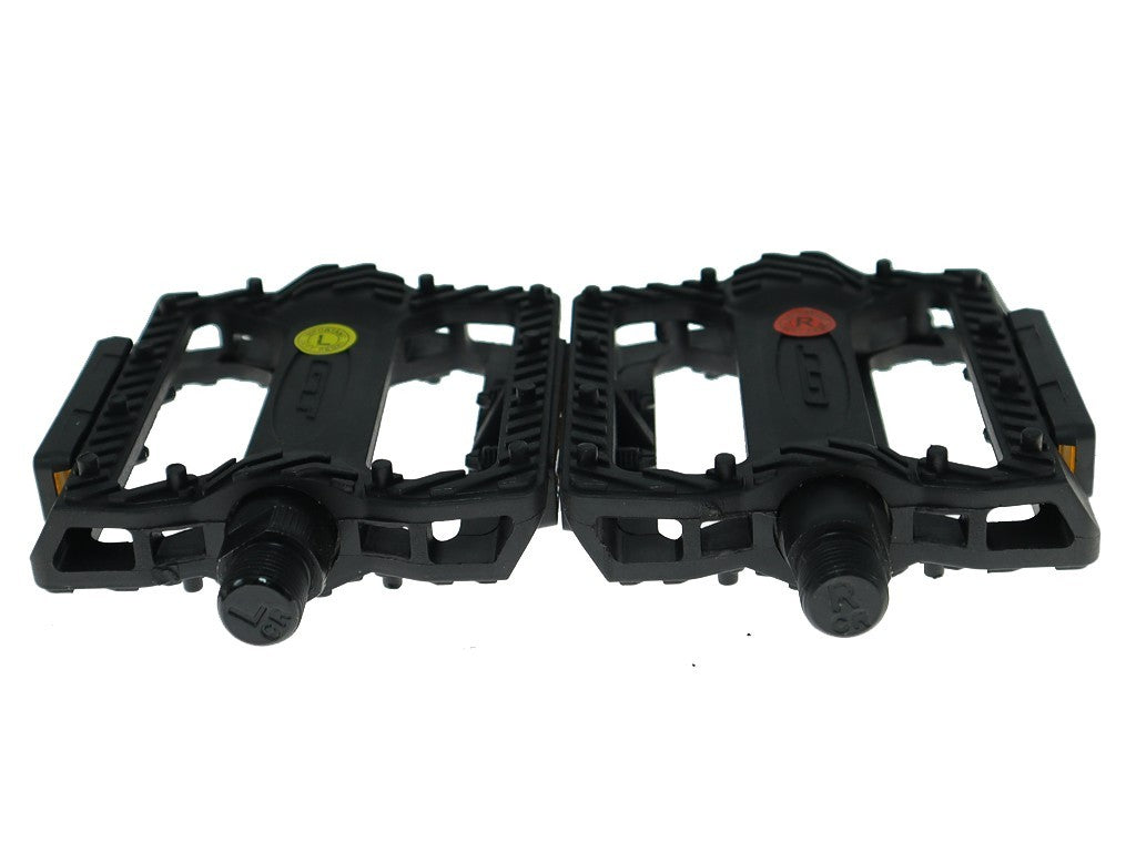 BMX Pedals Platform Pedal 9/16 Inch Spindle Black for Mid School Bikes