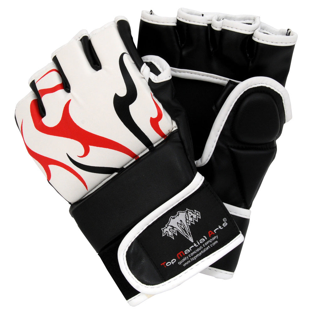 MMA Synthetic Hybrid Training Gloves - High-Quality PU Leather Boxing & Martial Arts Gear
