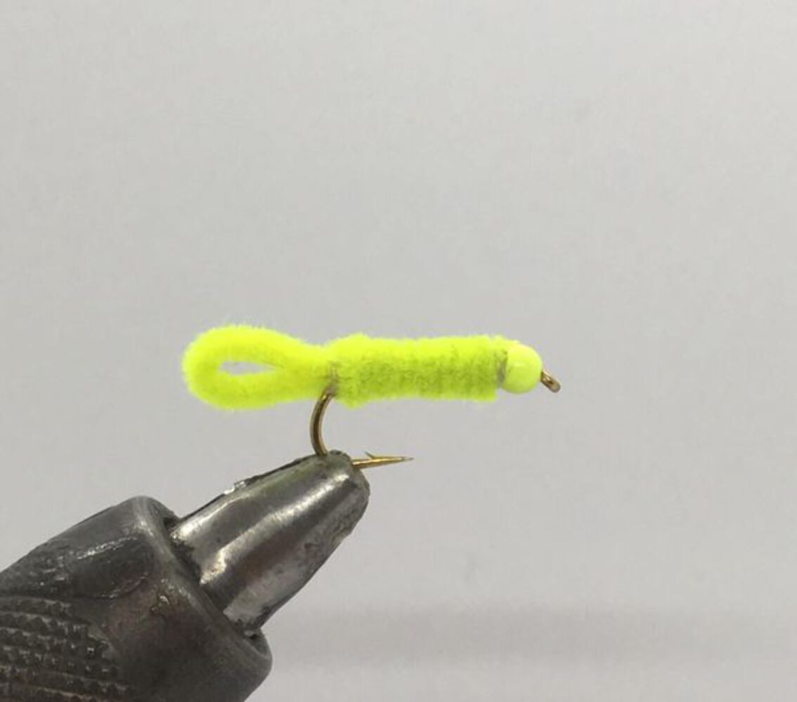 Fly Fishing Flies Beadhead Green Weenie Chartreuse 12 Pack Nymph