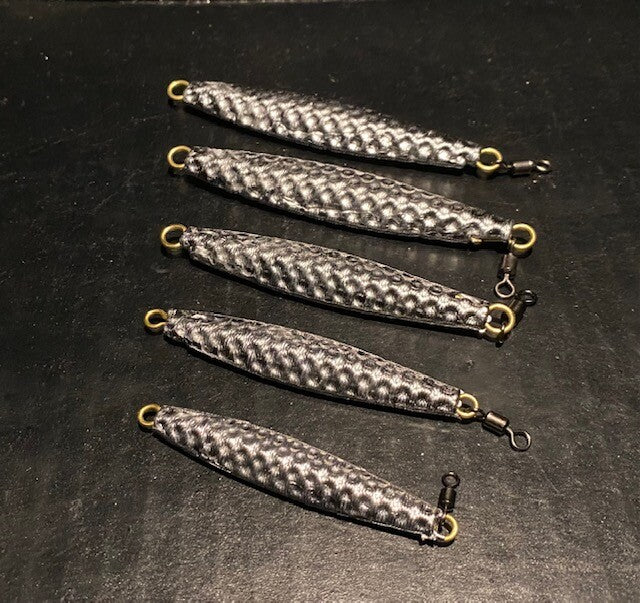 Hammered Unpainted Diamond Jigs for Fishing - Multiple Weights