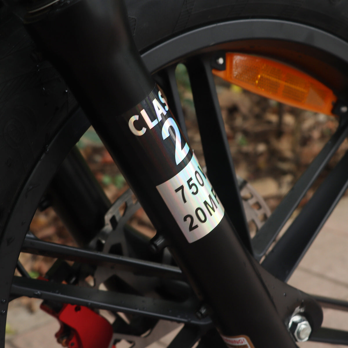 Electric Bicycle Frame Decal Set - 3 Weatherproof Vinyl Stickers for E-Bike Customization