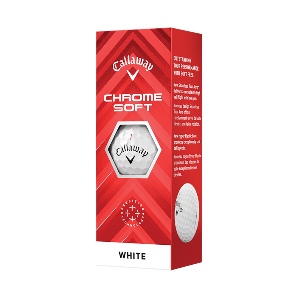 Callaway Chrome Soft White 2024 Golf Balls - Multiple Quantities Available