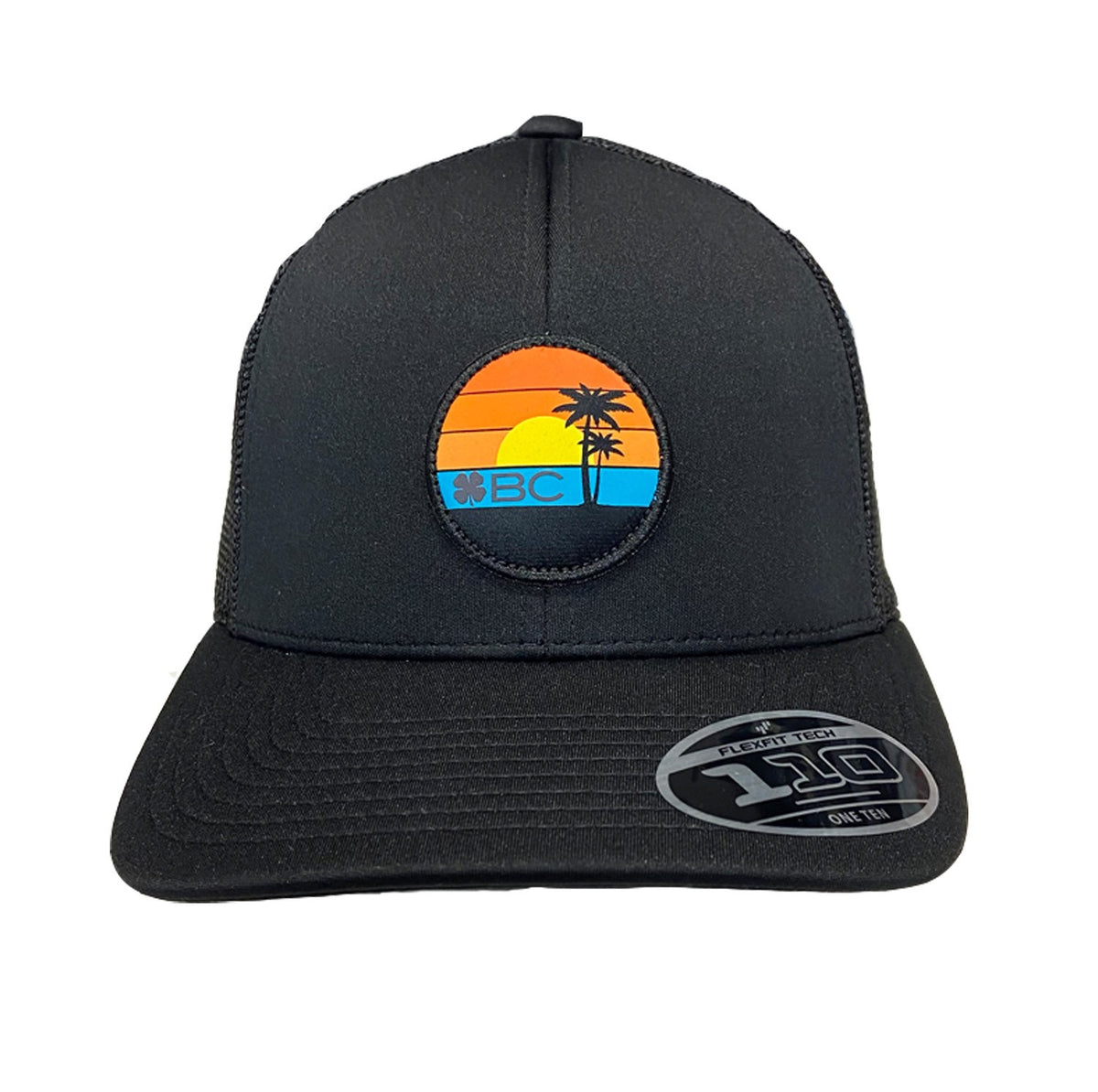 Black Clover Lucky Down Wind Adjustable Golf Hat Cap - Black Snapback