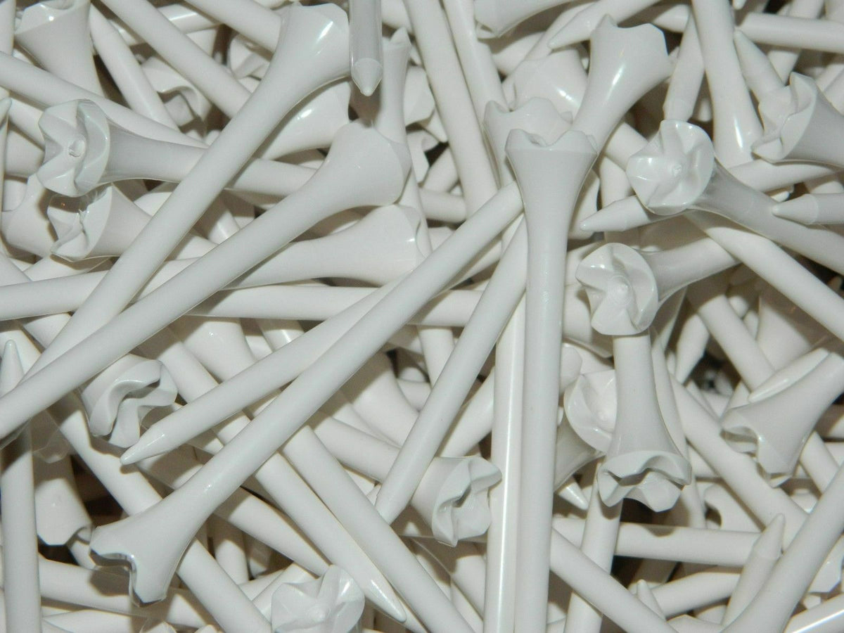 White 2.75-Inch Golf Tees - Pride Evolution Performance Bulk Sets