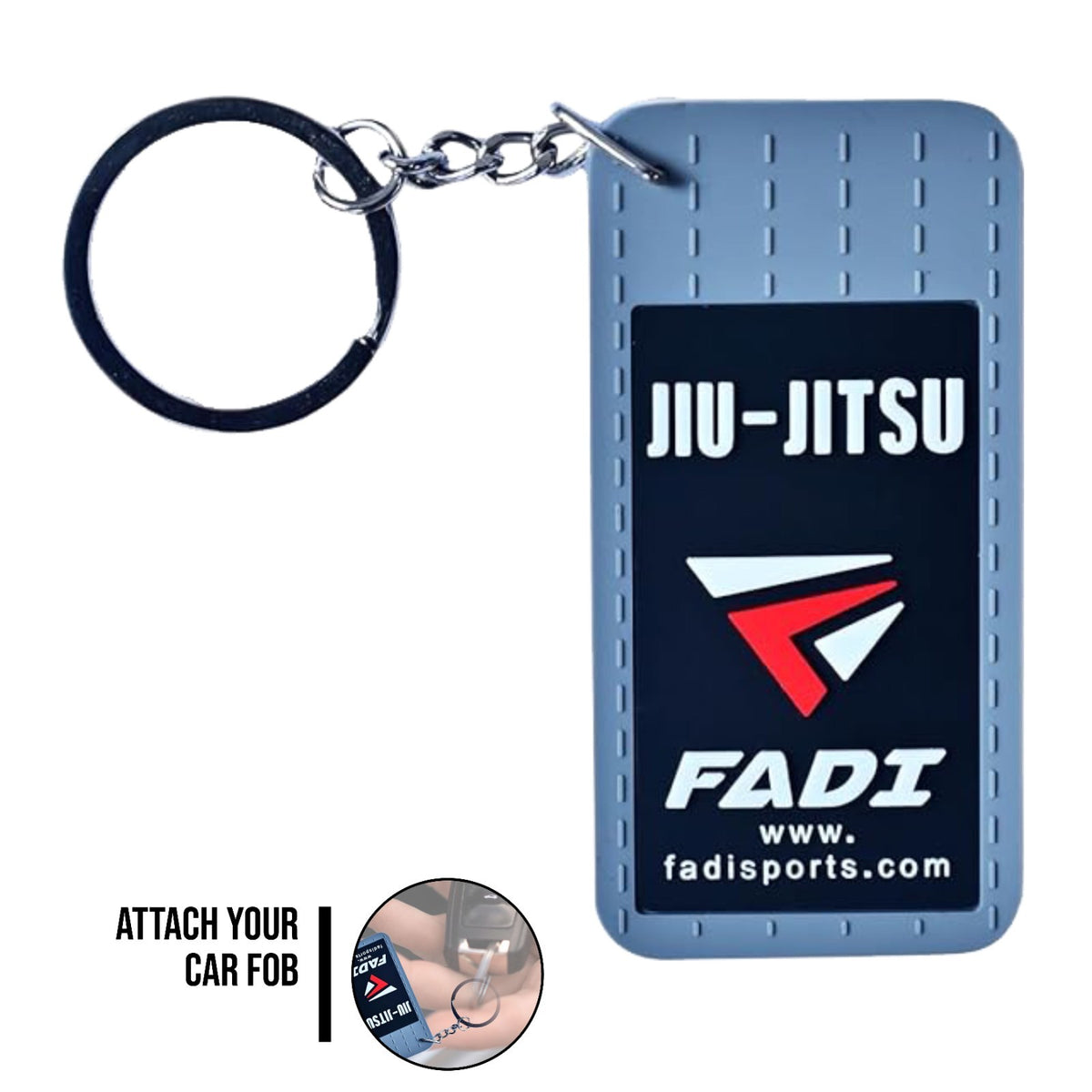 Martial Arts Keychain Rubber Belt Replica for MMA BJJ & Grappling Fans