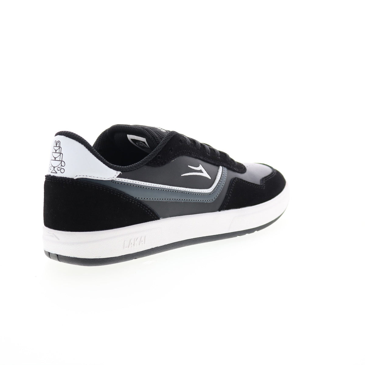 Mens Black Suede Skate-Inspired Sneakers - Lakai Terrace Model