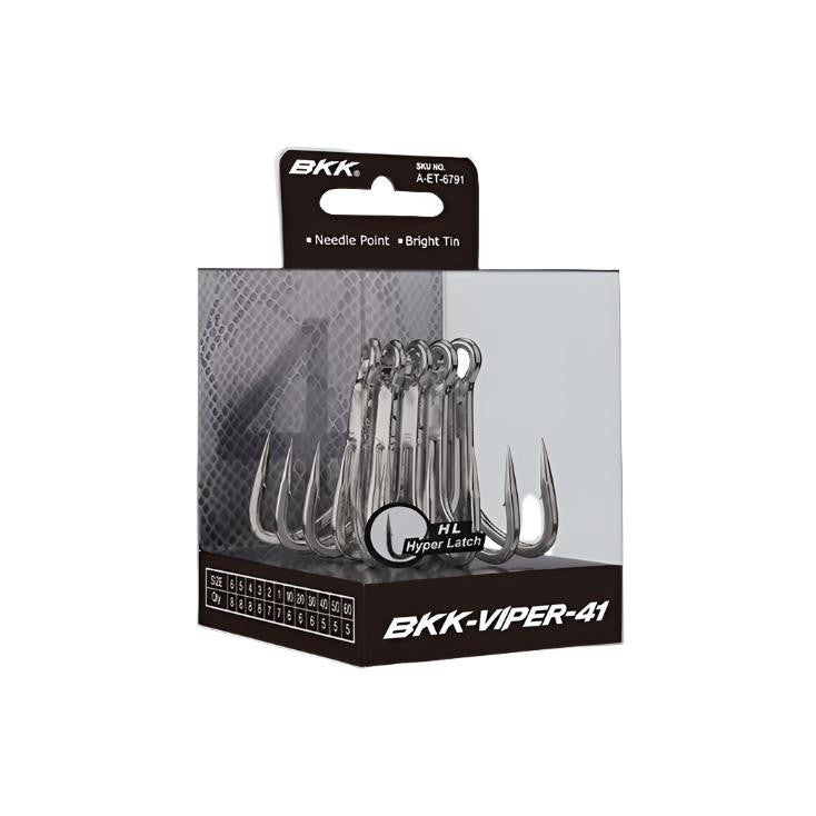 Heavy-Duty Treble Hooks for Fishing - BKK Viper 41, Multiple Sizes