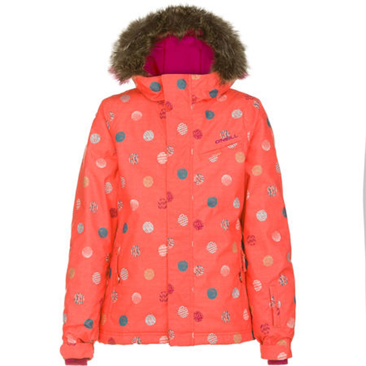 Youth Insulated Snowboard Jacket with Waterproof & Breathable Fabric - Poppy Red