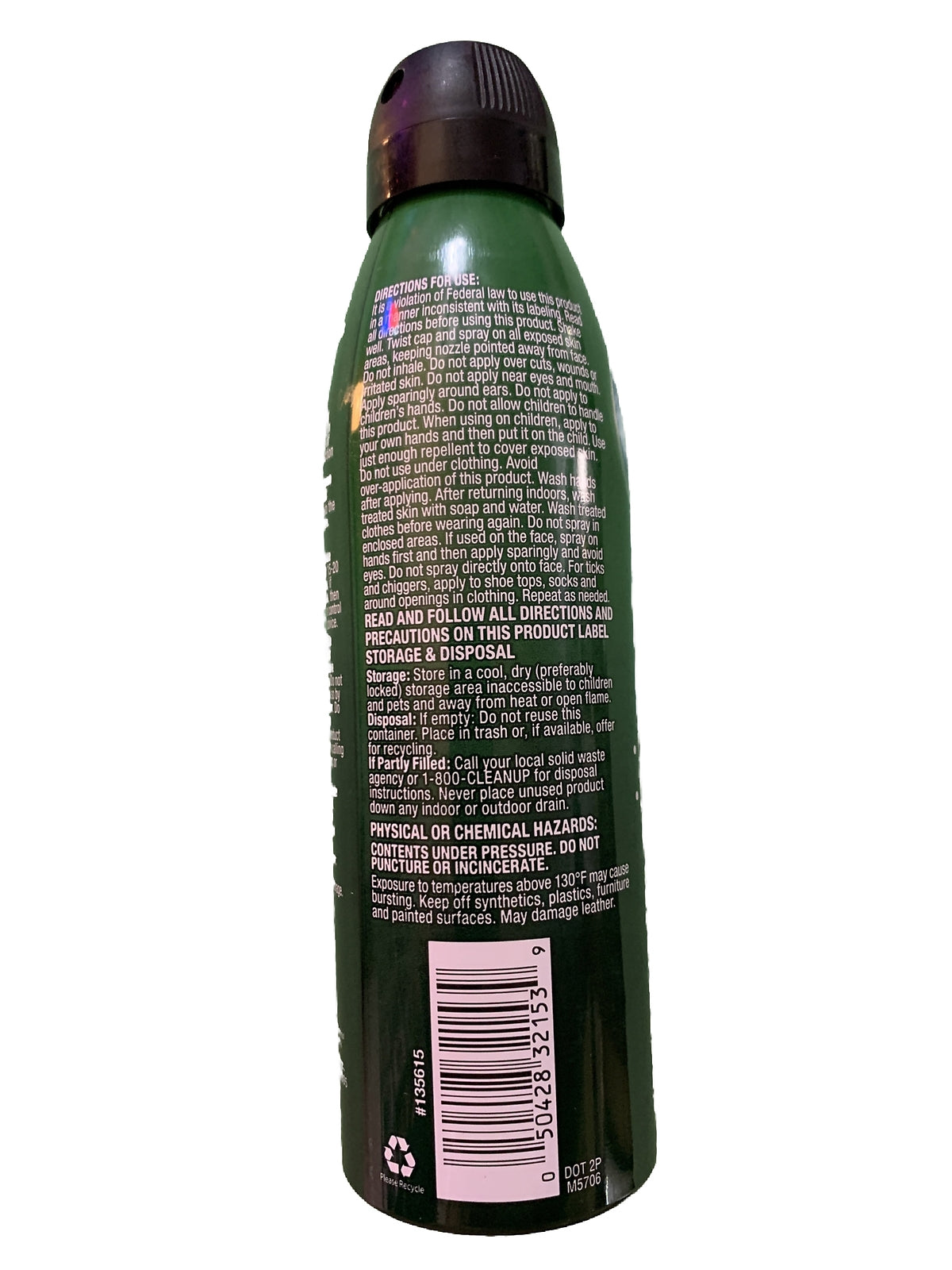 Outdoor Insect Repellent Spray 6oz Woodland Scent - Mosquito & Tick Prevention