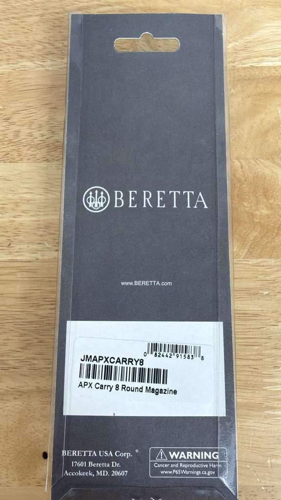 Beretta APX Carry 8-Round 9mm Pistol Magazine OEM Replacement