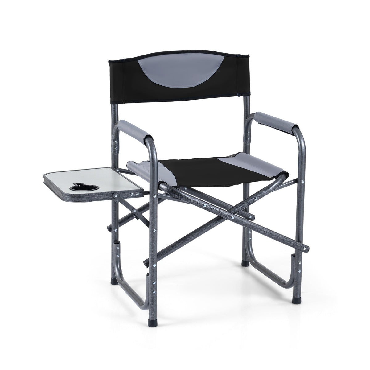 Portable Folding Camping Chair with Side Table - Lightweight Outdoor Seating