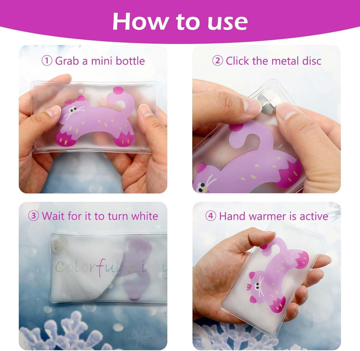 Reusable Hand Warmers Heat Pack for Cold Weather Outdoor Sports