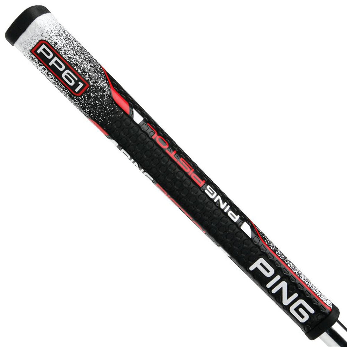 Midsize Black White Red Putter Grip for Golf Clubs - Ping PP62