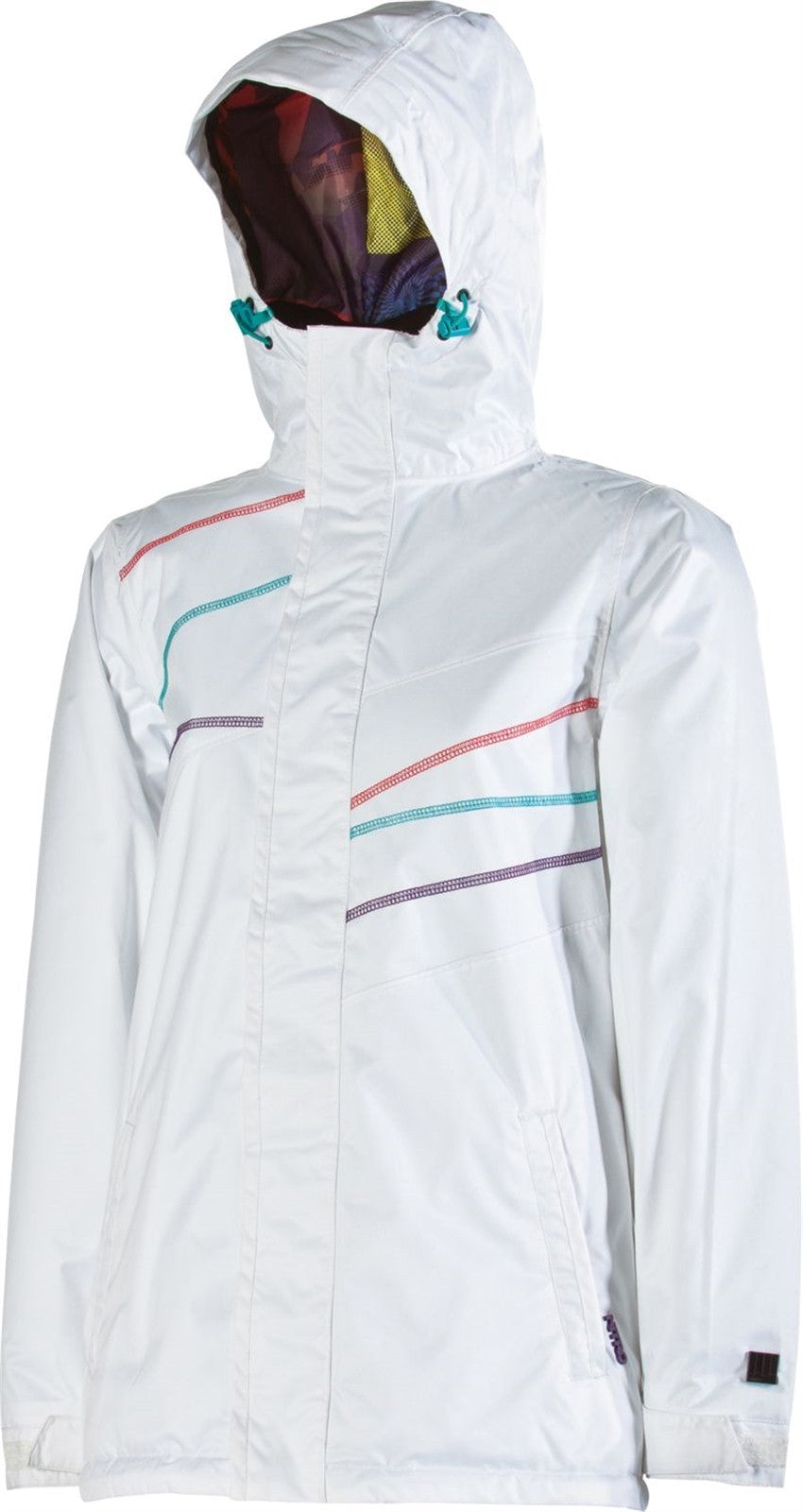 Women's Snowboard Jacket Waterproof Insulated Ski Coat with Hood - White Small