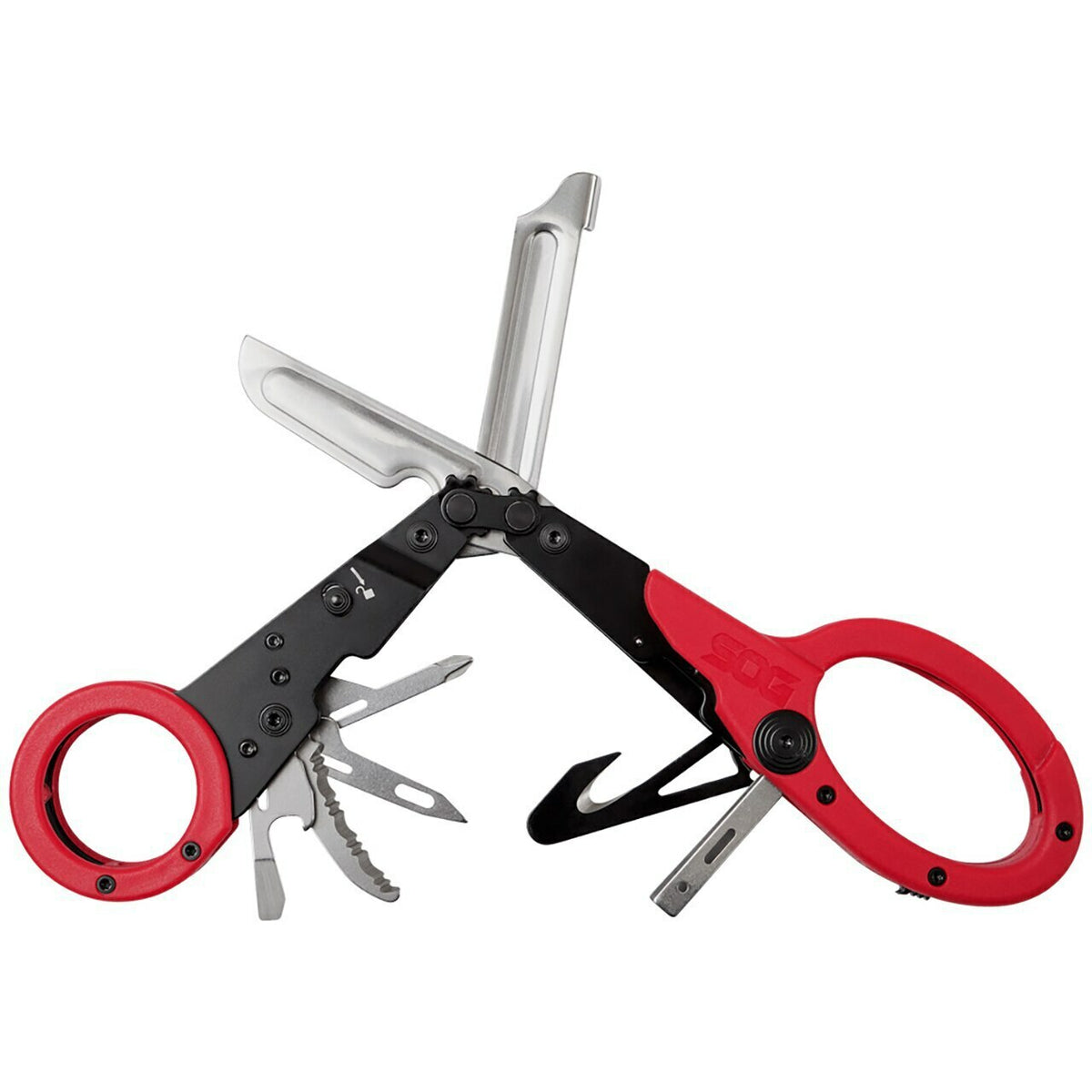 Multi-Tool Shears for First Responders with 11 Components - Stainless Steel & Autoclave Compatible