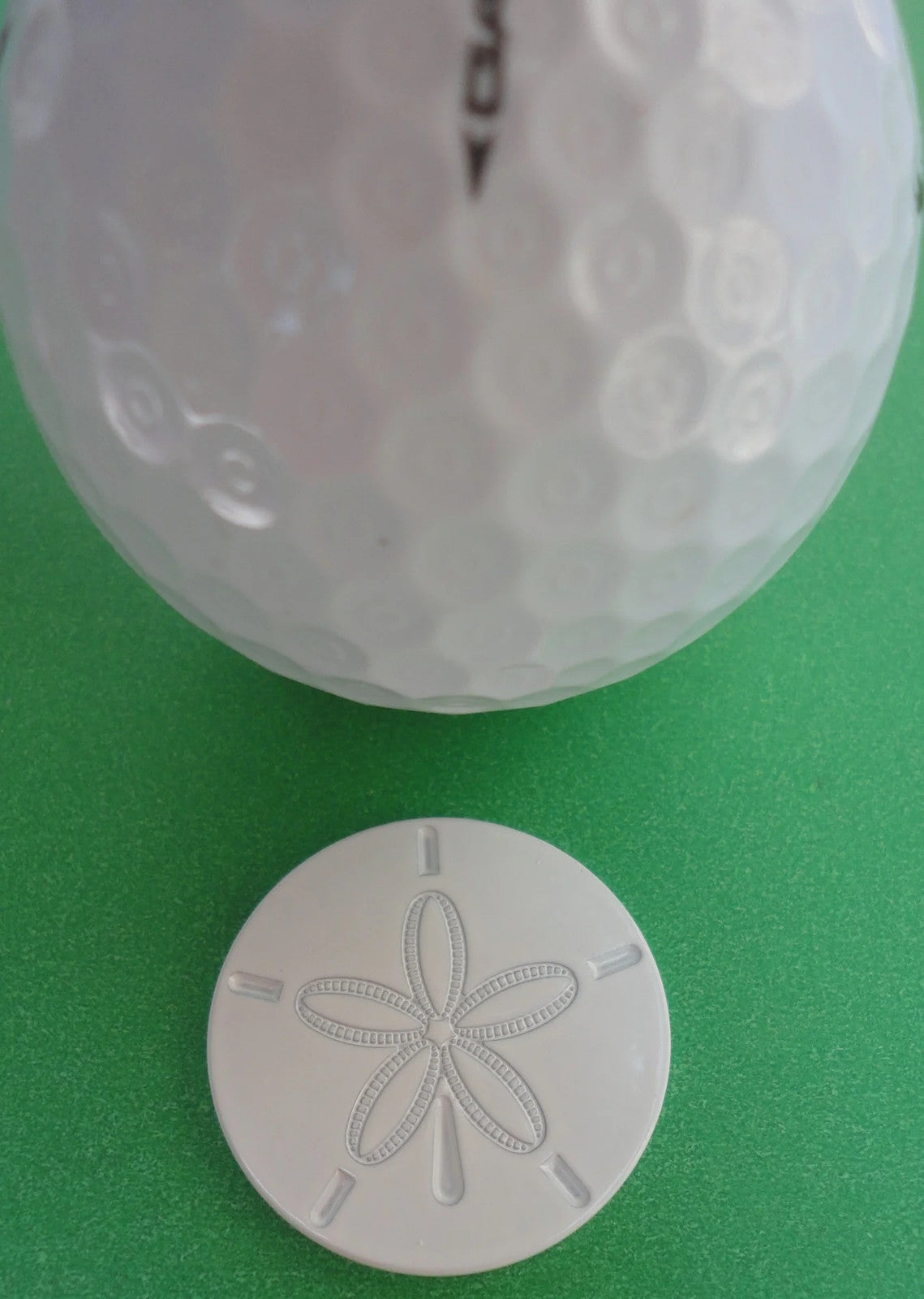 Sand Dollar Golf Ball Marker - Non-Magnetic Decorative Accessory