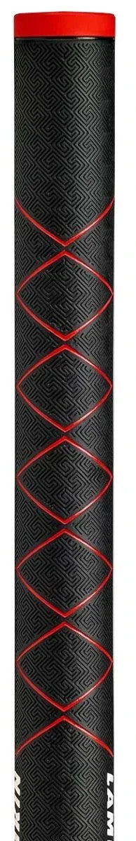 Lamkin SINK FIT Rubber Straight Putter Grip Midsize Black Red Golf Accessory