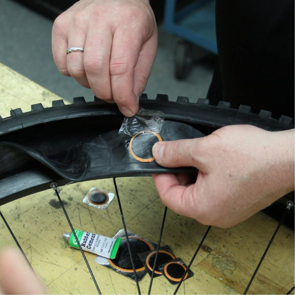Bike Inner Tube Patch Kit - 7-Piece Bicycle Tire Repair Set