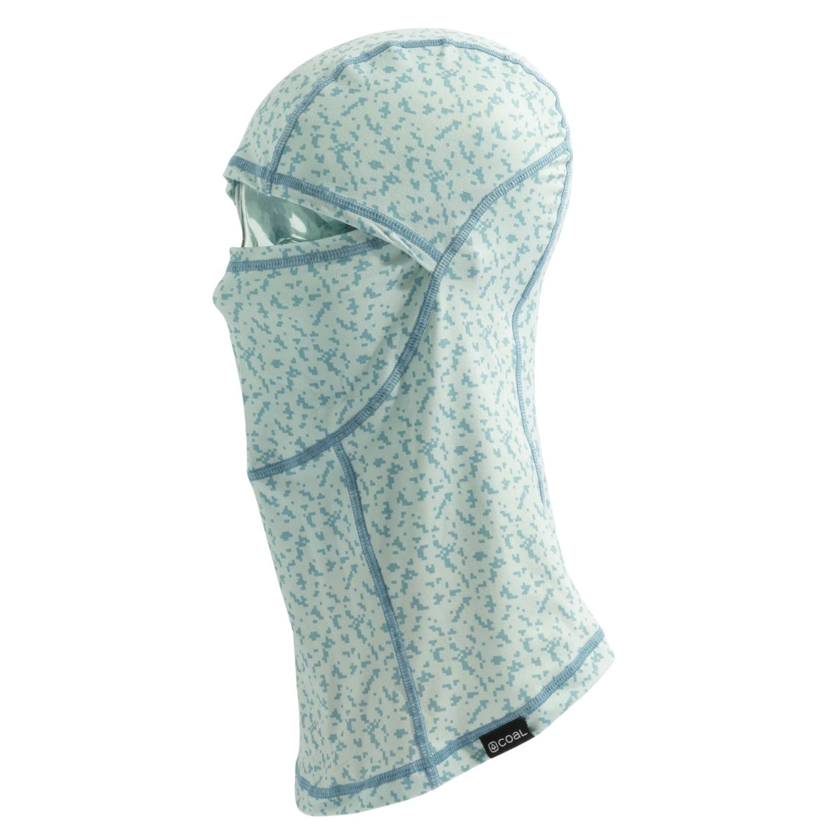 Unisex Balaclava for Winter Sports - Shale Blue Grid Camo