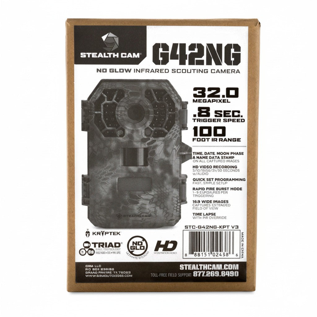 32MP No Glow Trail Camera with Infrared Flash Kryptek Camouflage