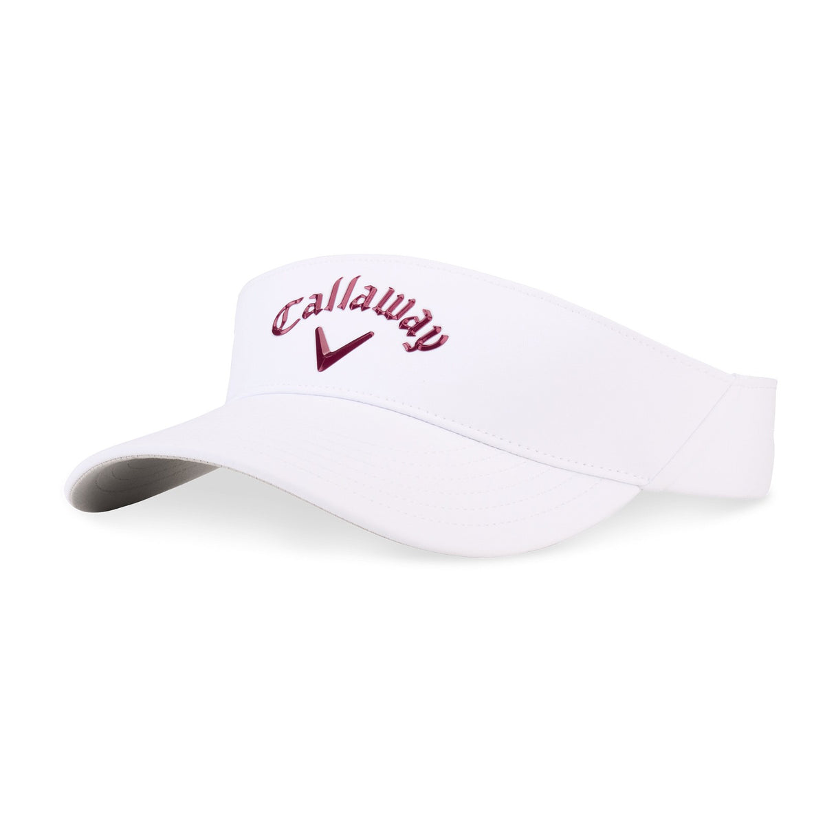 Adjustable Women’s Golf Visor with UV Protection and Metallic Logo