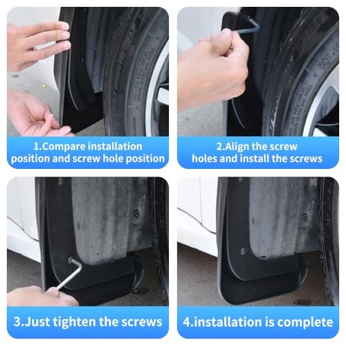 Car Mud Flaps Splash Guards for Chevrolet Equinox 2025-2027 - Durable Wheel Fender Protectors