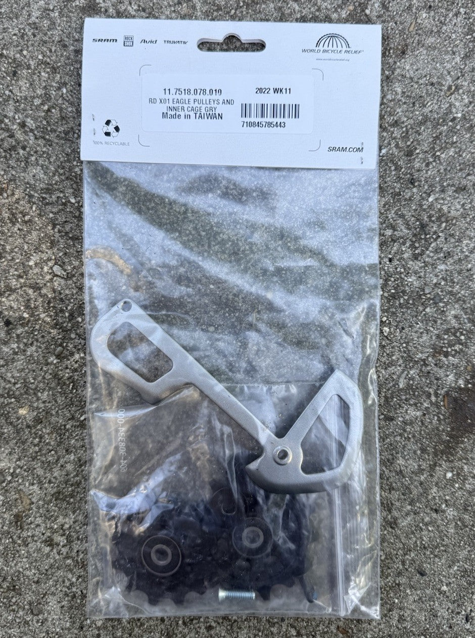 SRAM X01 Eagle Rear Derailleur Pulleys and Grey Inner Cage - New in Retail Package