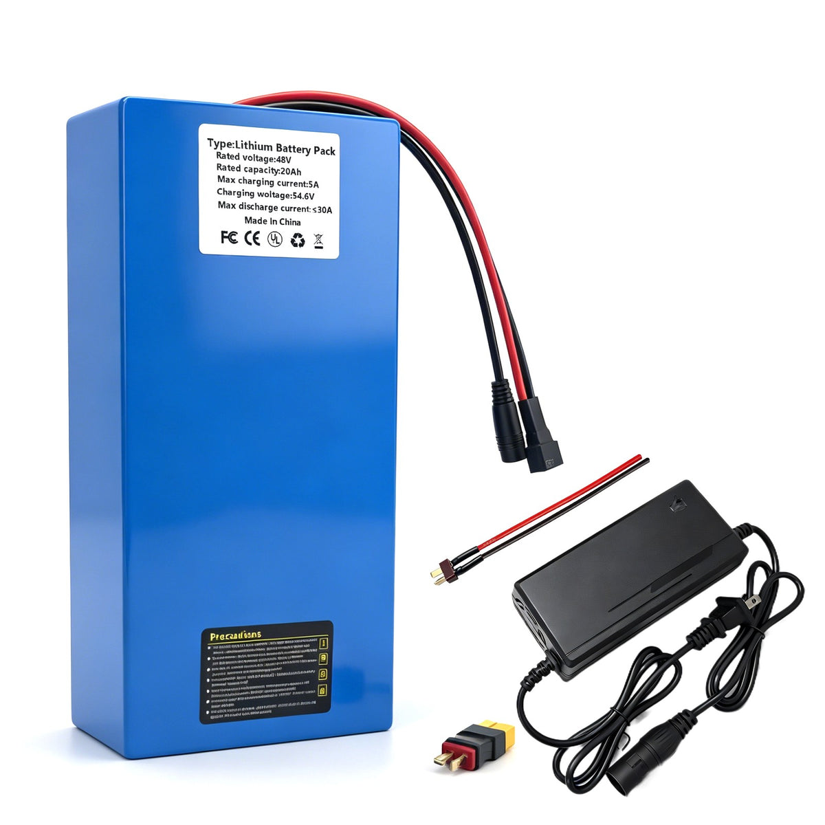 Electric Bicycle Battery Pack 36V/48V 10Ah/20Ah UL Certified for E-Bikes