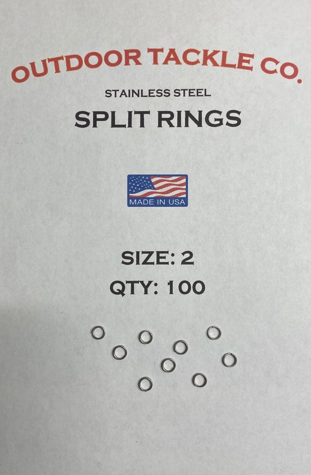 Stainless Steel Split Rings Size 2 - 100 Pack for Jewelry & Crafting