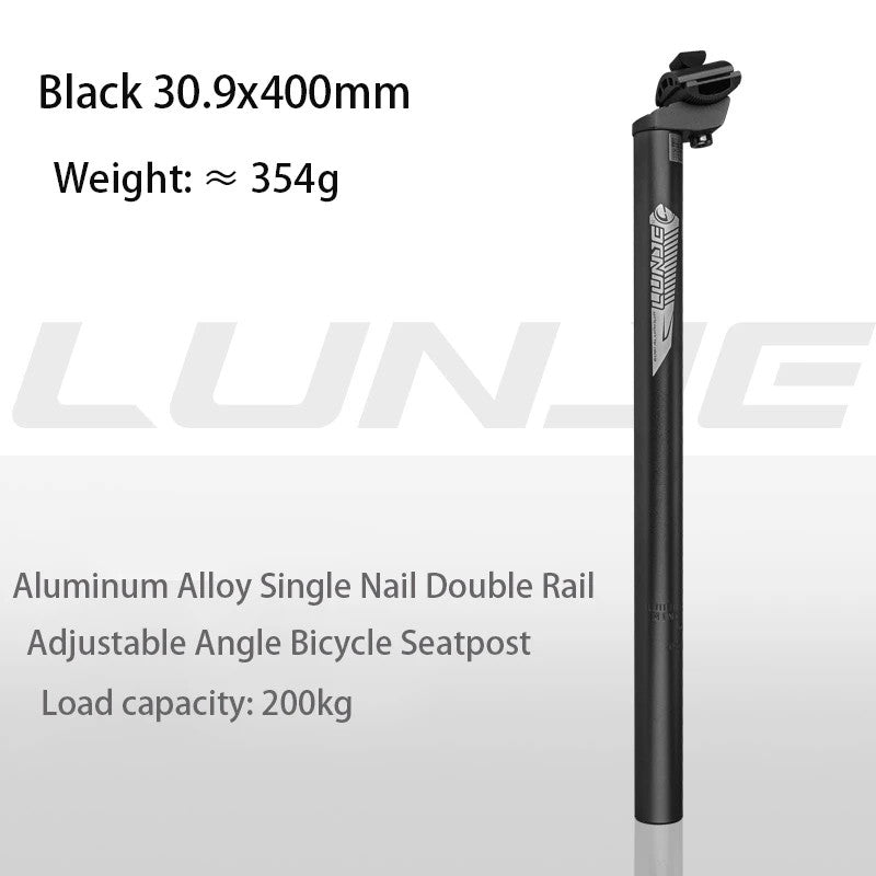 Aluminum Alloy Bicycle Seatpost 400mm MTB Mountain Bike Compatible Sizes