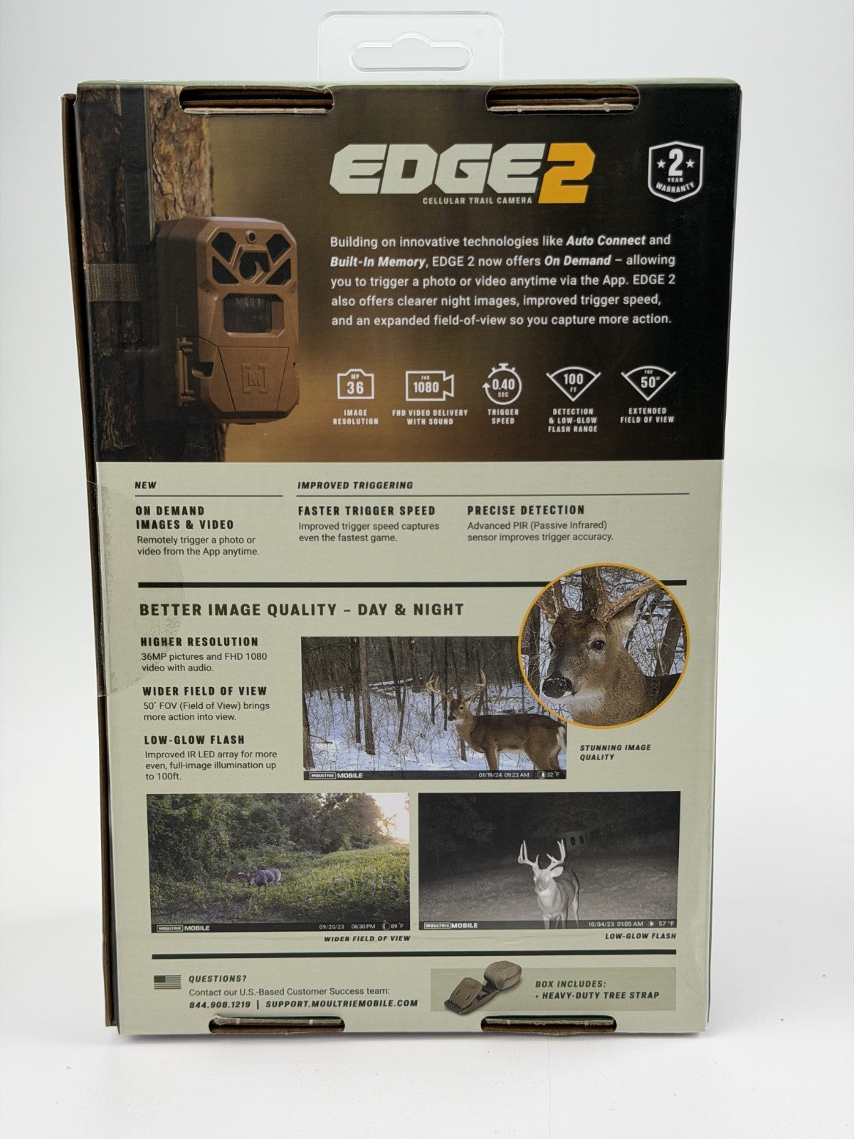 Moultrie Mobile Edge 2 Cellular Trail Camera 36MP Night Vision