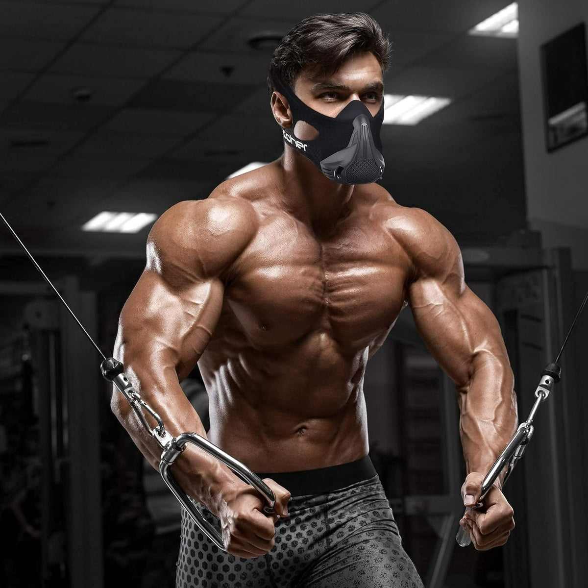 Workout Mask for Men and Women with Adjustable Resistance Levels - Breathing Exercise Mask