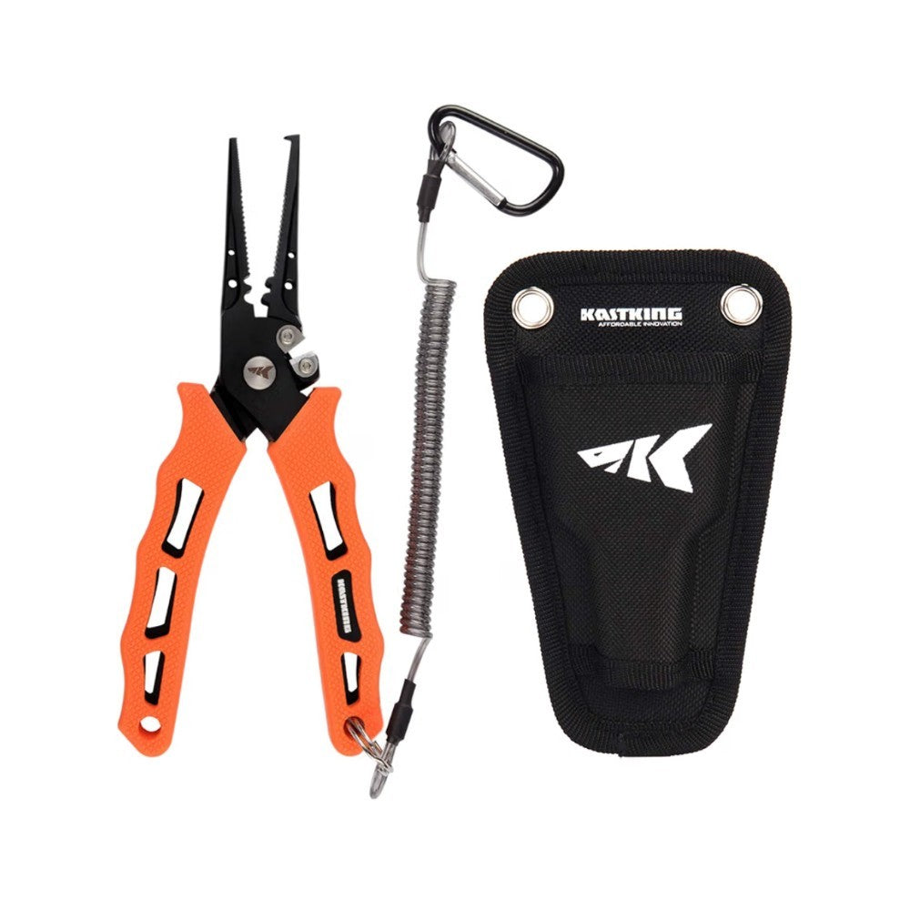 Fishing Pliers 7 Inch Saltwater & Freshwater Stainless Steel with Sheath & Lanyard