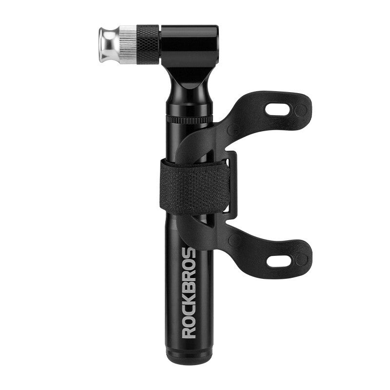 Portable Bicycle Pump 130PSI Aluminum Alloy Hand Inflator with Bracket