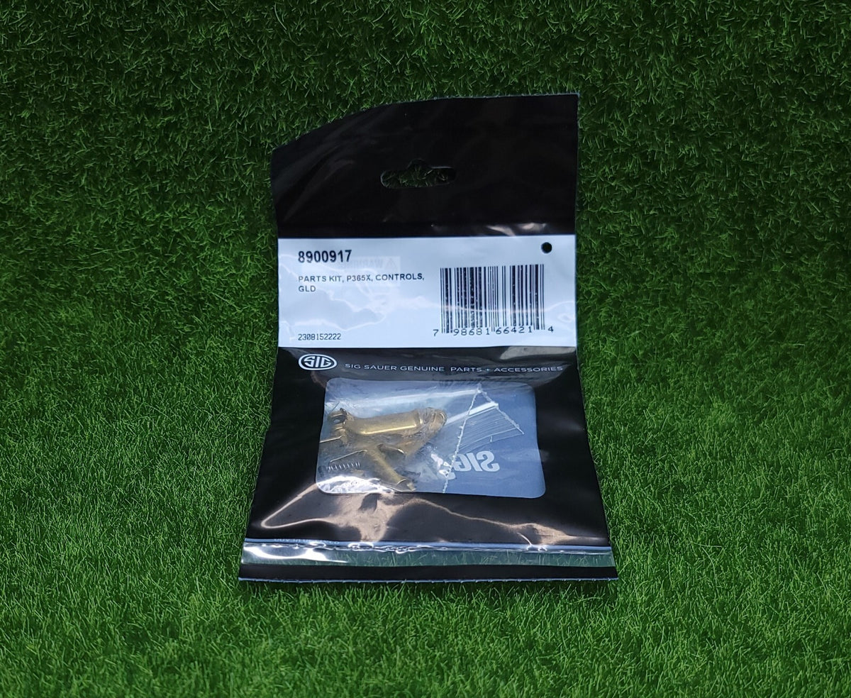 Sig Sauer P365 P365X P365XL Controls Parts Kit with Gold Trigger & Levers