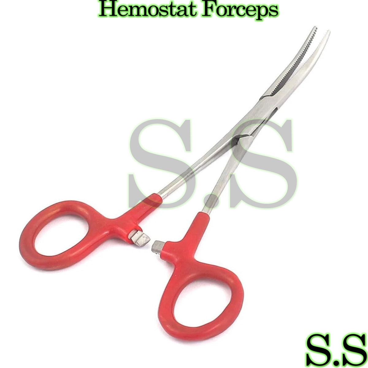 High-Performance Curved Hemostat Forceps with Grip-Enhancing Dip - Stainless Steel