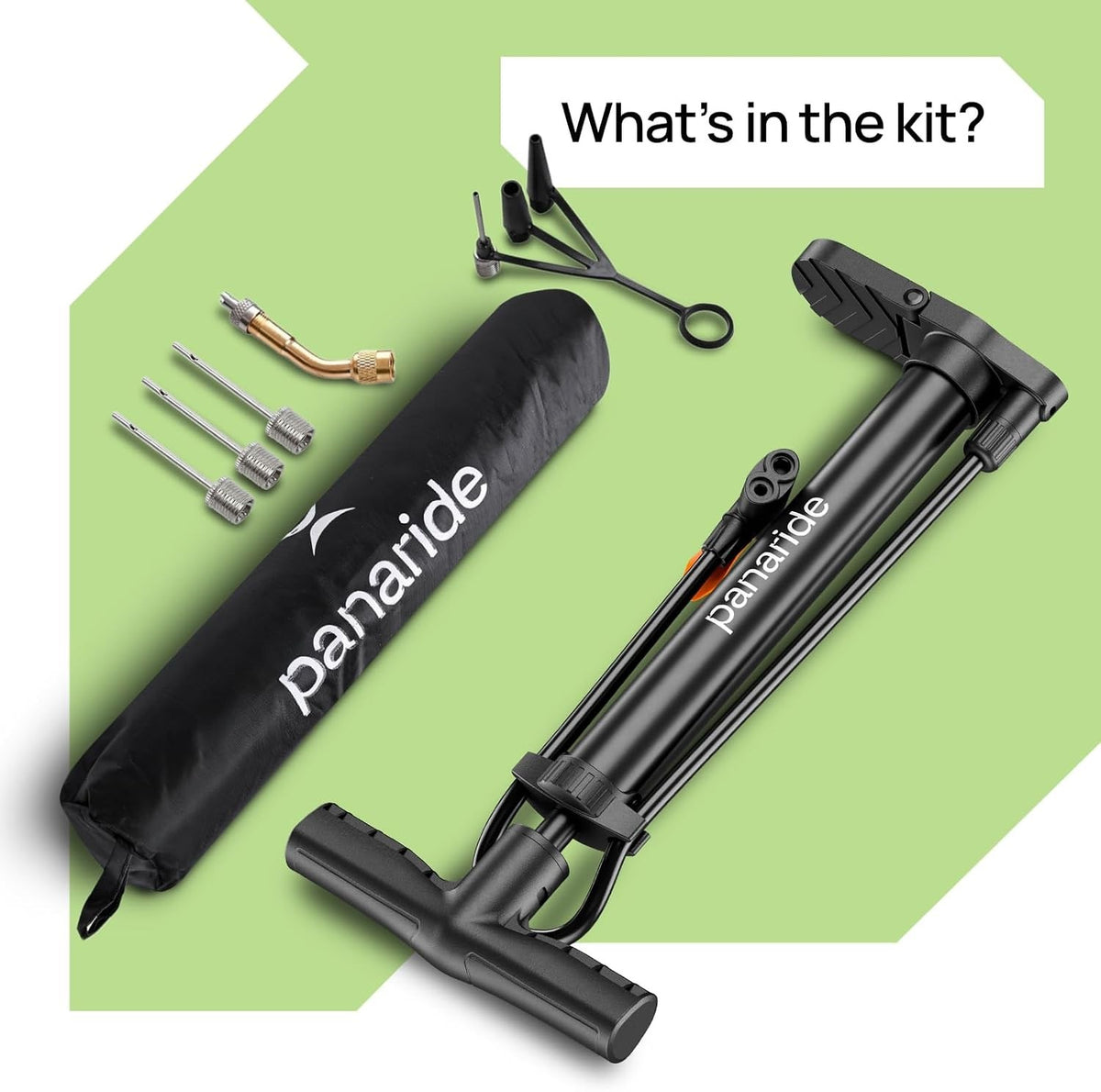 Portable Bike Floor Pump 120 PSI for Bicycle and Stroller Tires