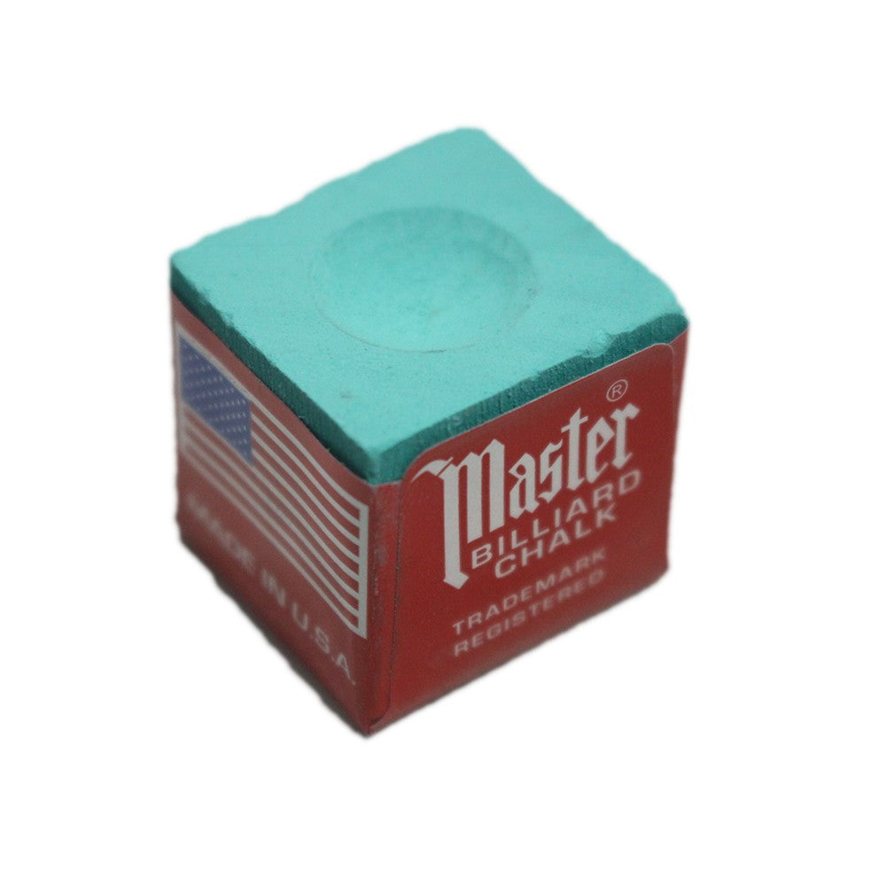 Master 24-Piece Green Pool Cue Chalk for Billiards