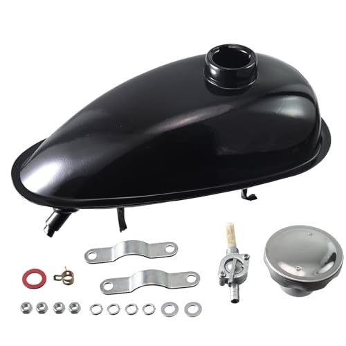 2L Fuel Tank with Cap & Petcock for Motorized Bicycle Engines