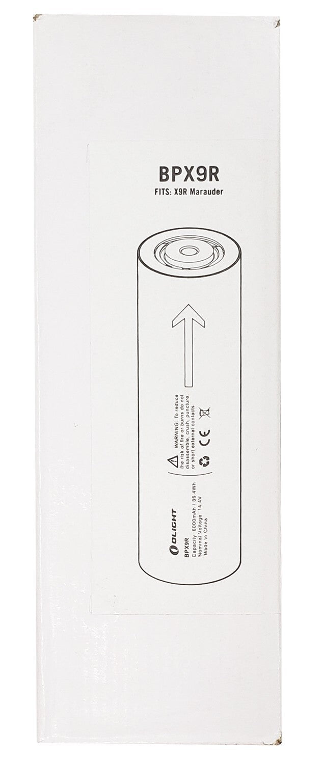 Rechargeable Lithium-Ion Battery 6000mAh 14.4V for X9R Marauder Flashlight
