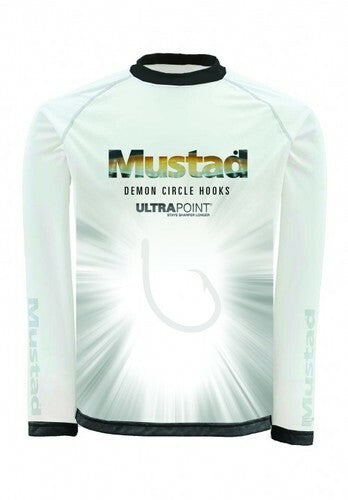 Mustad UV UPF 30 Fishing Shirt for Sun Protection - Multiple Sizes Available
