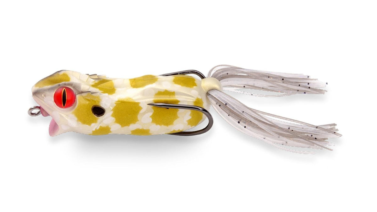 Topwater Hollow Body Frog Lure for Bass Fishing - 2.5" 1/2oz, Multiple Colors