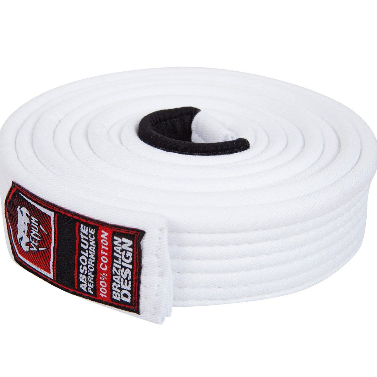 Venum Brazilian Jiu-Jitsu White Belt - Durable Cotton Martial Arts Belt