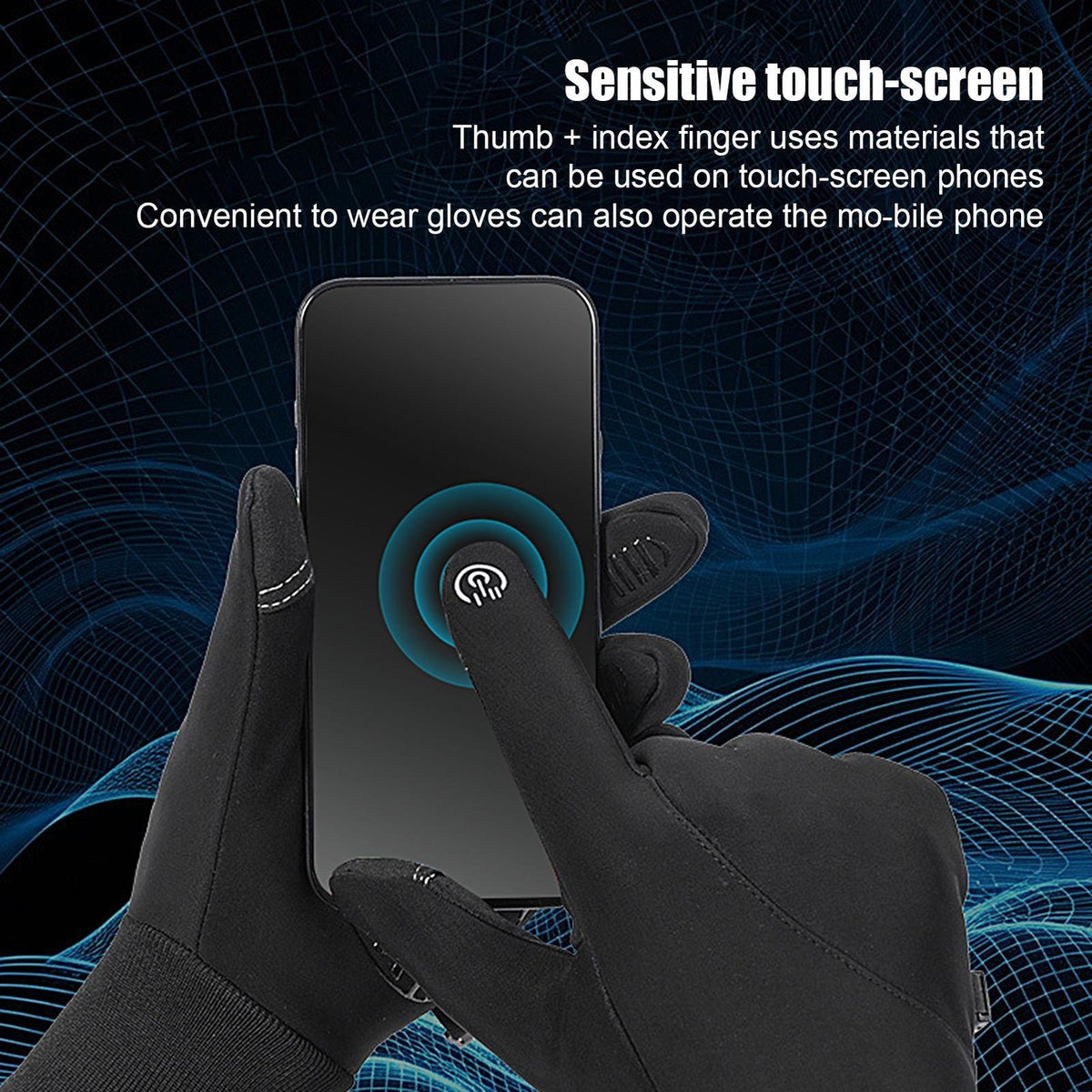USB Heated Gloves Touch Screen Winter Warmth for Men Women