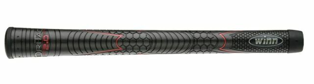 Winn Dri-Tac 2.0 Golf Grip Jet Black 52DT-JBK - Durable, Improved Feel